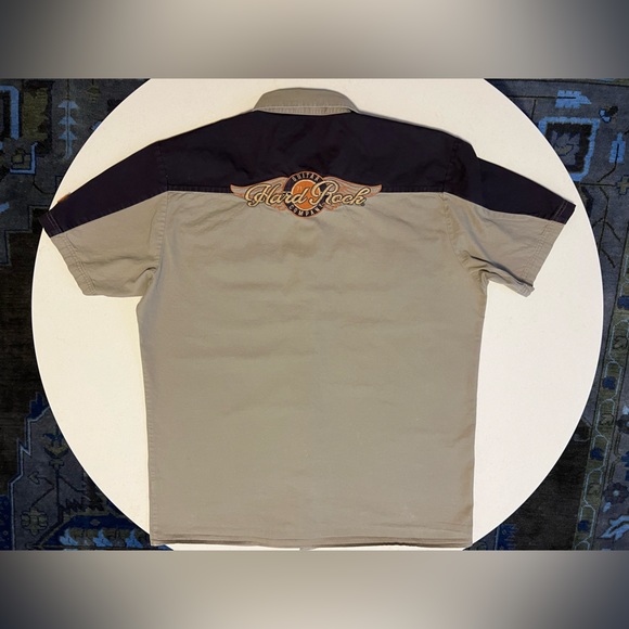 🎸 Hard Rock Guitar Company / Hard Rock Cafe  GENERIC Mechanic Shirt NO CITY XXL - Picture 9 of 16